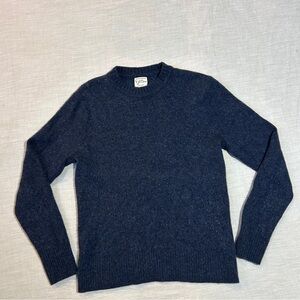 J. Crew Men's Deep Blue Crewneck Sweater